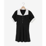 衿配色ミニワンピース | MAJESTIC LEGON  | 詳細画像24 