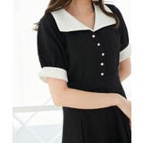 衿配色ミニワンピース | MAJESTIC LEGON  | 詳細画像8 