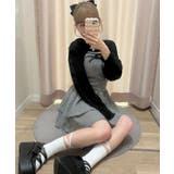 ブラック柄 | フードボレロ×ミニキャミワンピセット | MAJESTIC LEGON 