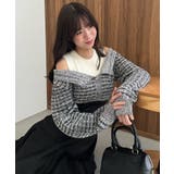 ツイードニットドッキングワンピース | MAJESTIC LEGON  | 詳細画像31 