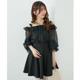 袖異素材ミニワンピース | MAJESTIC LEGON  | 詳細画像10 