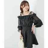 袖異素材ミニワンピース | MAJESTIC LEGON  | 詳細画像11 