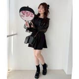 袖異素材ミニワンピース | MAJESTIC LEGON  | 詳細画像2 