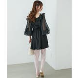 袖異素材ミニワンピース | MAJESTIC LEGON  | 詳細画像9 