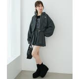 グレー | 襟付きショートブルゾン | MAJESTIC LEGON 