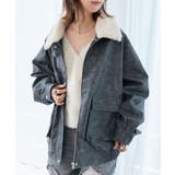 ヴィンテージライク合皮ブルゾン | MAJESTIC LEGON  | 詳細画像12 