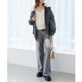 ヴィンテージライク合皮ブルゾン | MAJESTIC LEGON  | 詳細画像9 