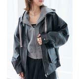 ブラック | ヴィンテージライク合皮ブルゾン | MAJESTIC LEGON 