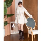 アイボリー | マルチwayフェイクファーカラーフレアコート | MAJESTIC LEGON