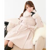 ピンクベージュ | マルチwayフェイクファーカラーフレアコート | MAJESTIC LEGON