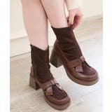 ブラウン | リボンローファーコンビブーツ | MAJESTIC LEGON 