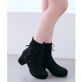 ブラック柄 | サイドレースアップストレッチブーツ | MAJESTIC LEGON 