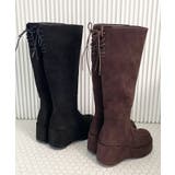 バックリボン厚底ロングブーツ | MAJESTIC LEGON  | 詳細画像1 