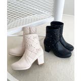 キルティングビジューリボンブーツ | MAJESTIC LEGON  | 詳細画像1 