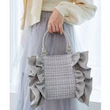 L／グレー | ツイードフリルショルダーバッグ | MAJESTIC LEGON 