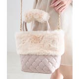 キルティングビジューファーバッグ | MAJESTIC LEGON  | 詳細画像7 