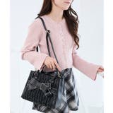 ブラック | クラシカルスクエアリボンバッグ | MAJESTIC LEGON 