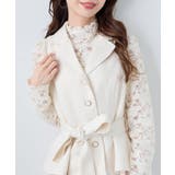 アイボリー | レースハイネックトップス | MAJESTIC LEGON 