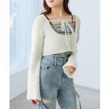 キャミ×シャギーショートカーデセット | MAJESTIC LEGON  | 詳細画像17 