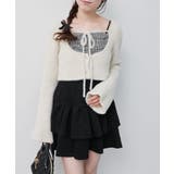 ブラックベース | キャミ×シャギーショートカーデセット | MAJESTIC LEGON 