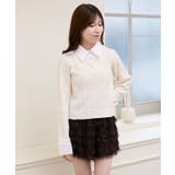 フリルトリムリボンタイセットニット | MAJESTIC LEGON  | 詳細画像14 