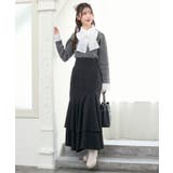 フリルトリムリボンタイセットニット | MAJESTIC LEGON  | 詳細画像25 