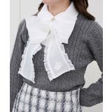 フリルトリムリボンタイセットニット | MAJESTIC LEGON  | 詳細画像36 