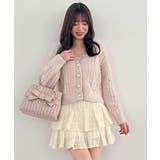 ピンク | ビジューマシュマロカーディガン | MAJESTIC LEGON 