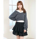 Ｃ／グレー | 襟付ノースリニットセットオフショルニット | MAJESTIC LEGON 