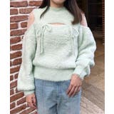 デコルテオープンシアーショルダーニット | MAJESTIC LEGON  | 詳細画像15 