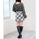 ポンポン付きフードケーブルニット | MAJESTIC LEGON  | 詳細画像21 