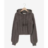 ポンポン付きフードケーブルニット | MAJESTIC LEGON  | 詳細画像28 