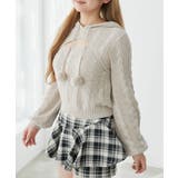 ポンポン付きフードケーブルニット | MAJESTIC LEGON  | 詳細画像9 