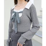 チェックリボンレイヤードライクニット | MAJESTIC LEGON  | 詳細画像16 