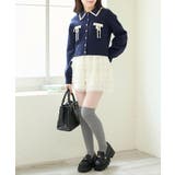 ◎バイカラーリボンケーブルニットカーデ | MAJESTIC LEGON | 詳細画像44