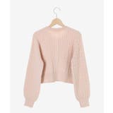 ゴールドボタンケーブルニットカーデ | MAJESTIC LEGON  | 詳細画像11 