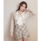ベージュ | シャツレイヤードライクボウタイニット | MAJESTIC LEGON
