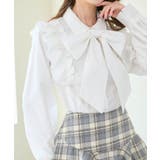 ショルダーフリルボウタイブラウス | MAJESTIC LEGON  | 詳細画像15 