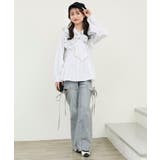 ショルダーフリルボウタイブラウス | MAJESTIC LEGON  | 詳細画像16 