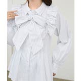 ショルダーフリルボウタイブラウス | MAJESTIC LEGON  | 詳細画像22 