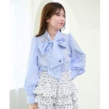 ブルー | バリエボウタイブラウス | MAJESTIC LEGON 