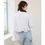 リボンフリルペプラムブラウス | MAJESTIC LEGON  | 詳細画像11 