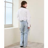 リボンフリルペプラムブラウス | MAJESTIC LEGON  | 詳細画像8 