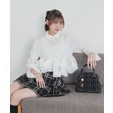 オフ | リボンフリルペプラムブラウス | MAJESTIC LEGON 