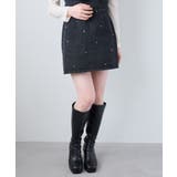 ビジュー付き台形ミニスカパン | MAJESTIC LEGON  | 詳細画像12 