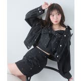 ビジュー付き台形ミニスカパン | MAJESTIC LEGON  | 詳細画像3 