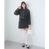 ビジュー付き台形ミニスカパン | MAJESTIC LEGON  | 詳細画像6 