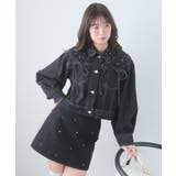 ビジュー付き台形ミニスカパン | MAJESTIC LEGON  | 詳細画像7 