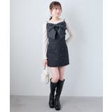 ビジュー付き台形ミニスカパン | MAJESTIC LEGON  | 詳細画像9 