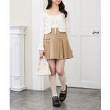 ゴールドボタンプリーツミニスカパン | MAJESTIC LEGON  | 詳細画像2 